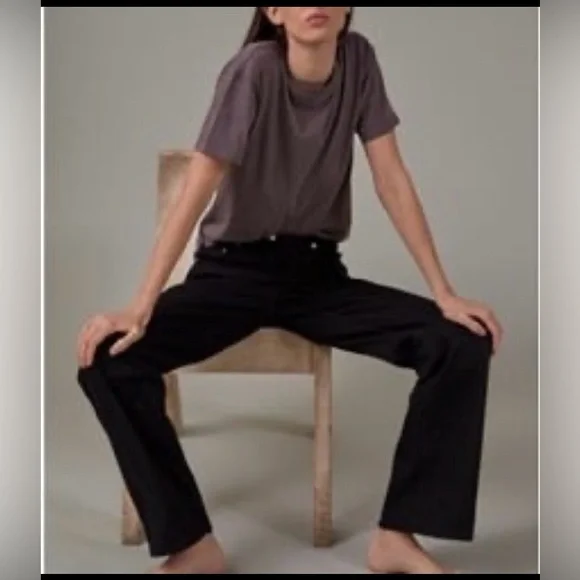 Thakoon Black High Waisted Denim pant. Sz 2. $145 - Picture 1 of 10